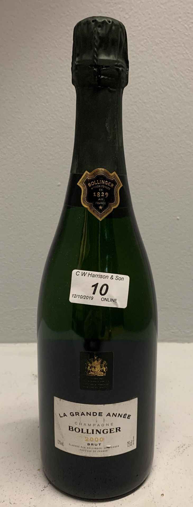 75cl bottle La Grande Annee Bollinger Br