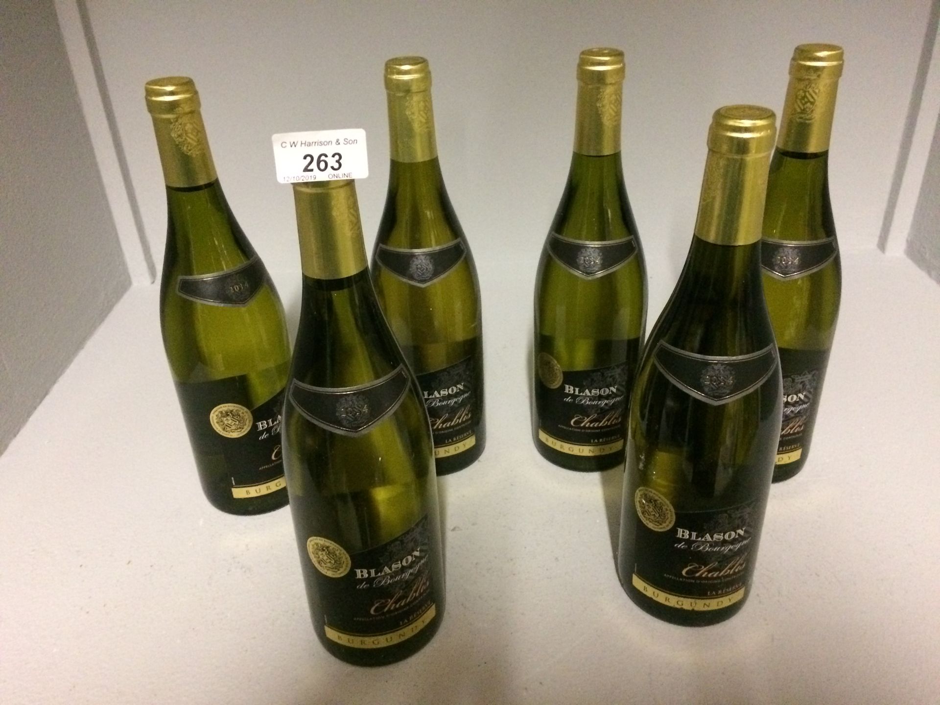 6 x 75cl bottles Blason De Bourgogne Cha