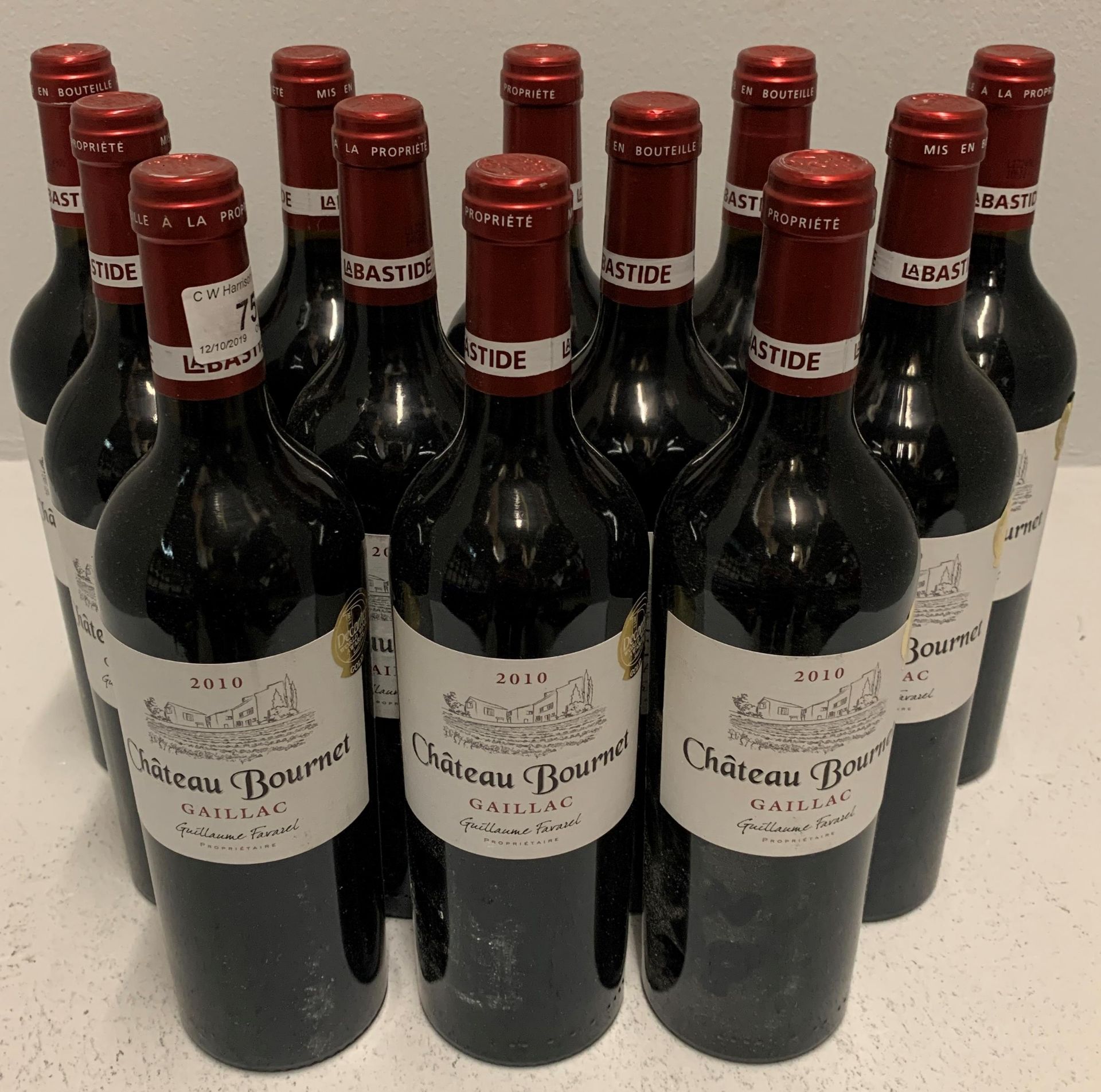 12 x 75cl bottles 2010 Guillaume Farazel