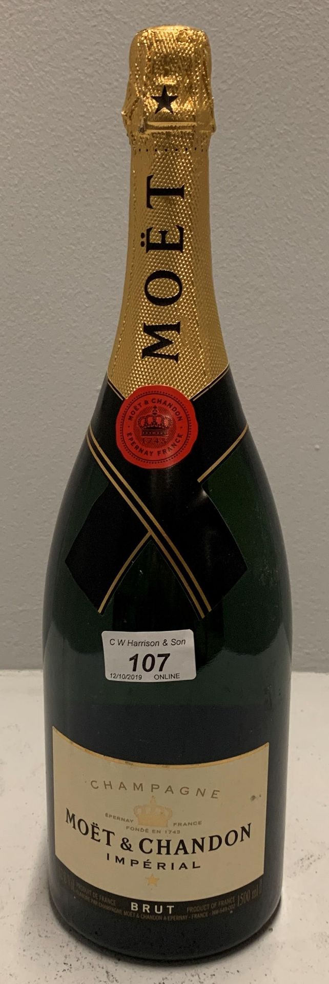 A 1500ml bottle Moet and Chandon Imperia