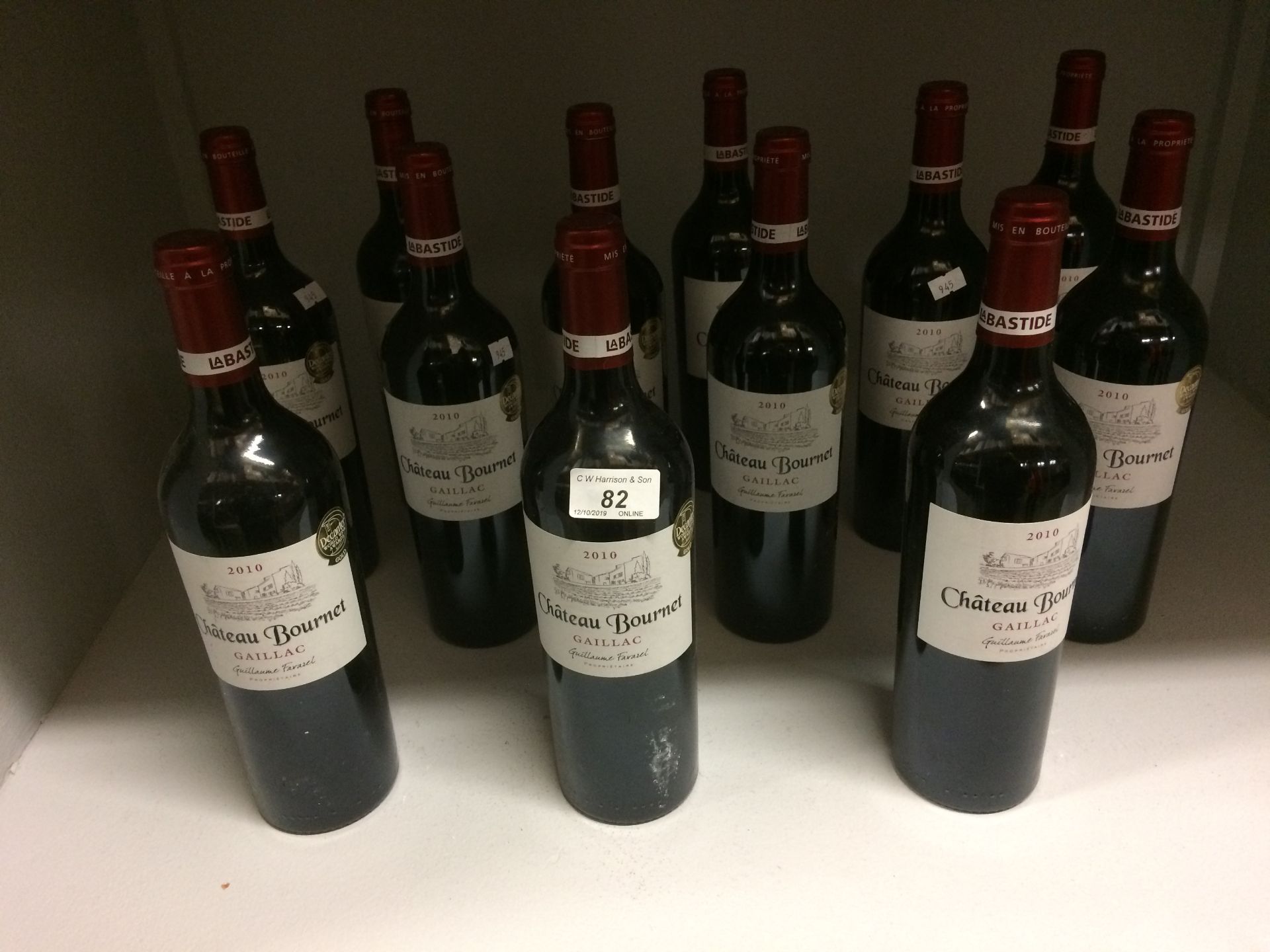 12 x 75cl bottles 2010 Guillaume Farazel - Image 2 of 2