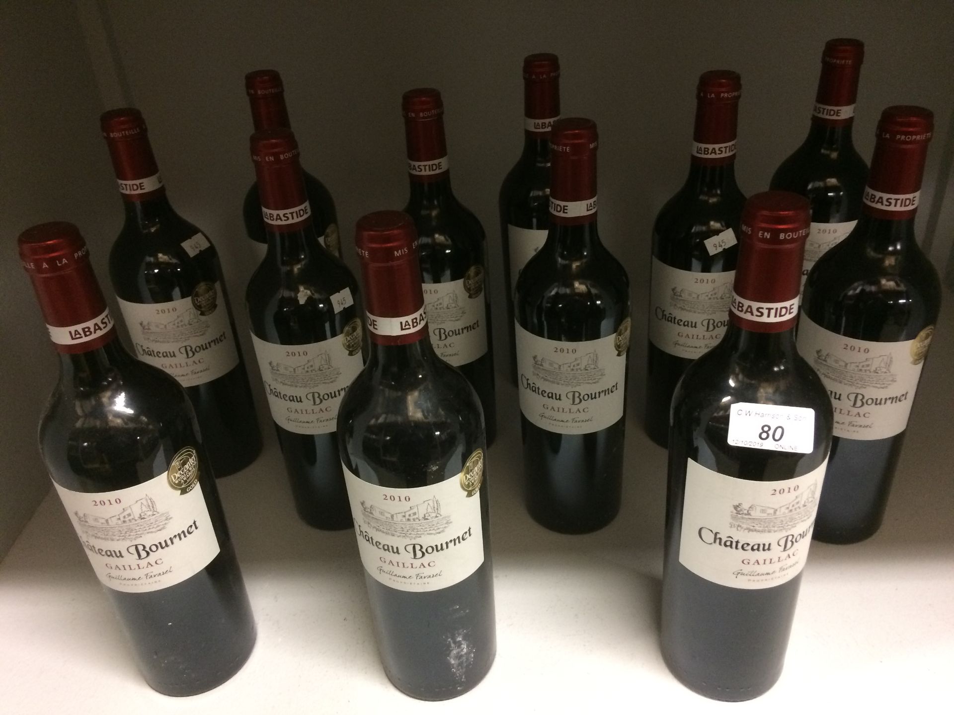 12 x 75cl bottles 2010 Guillaume Farazel - Image 2 of 2