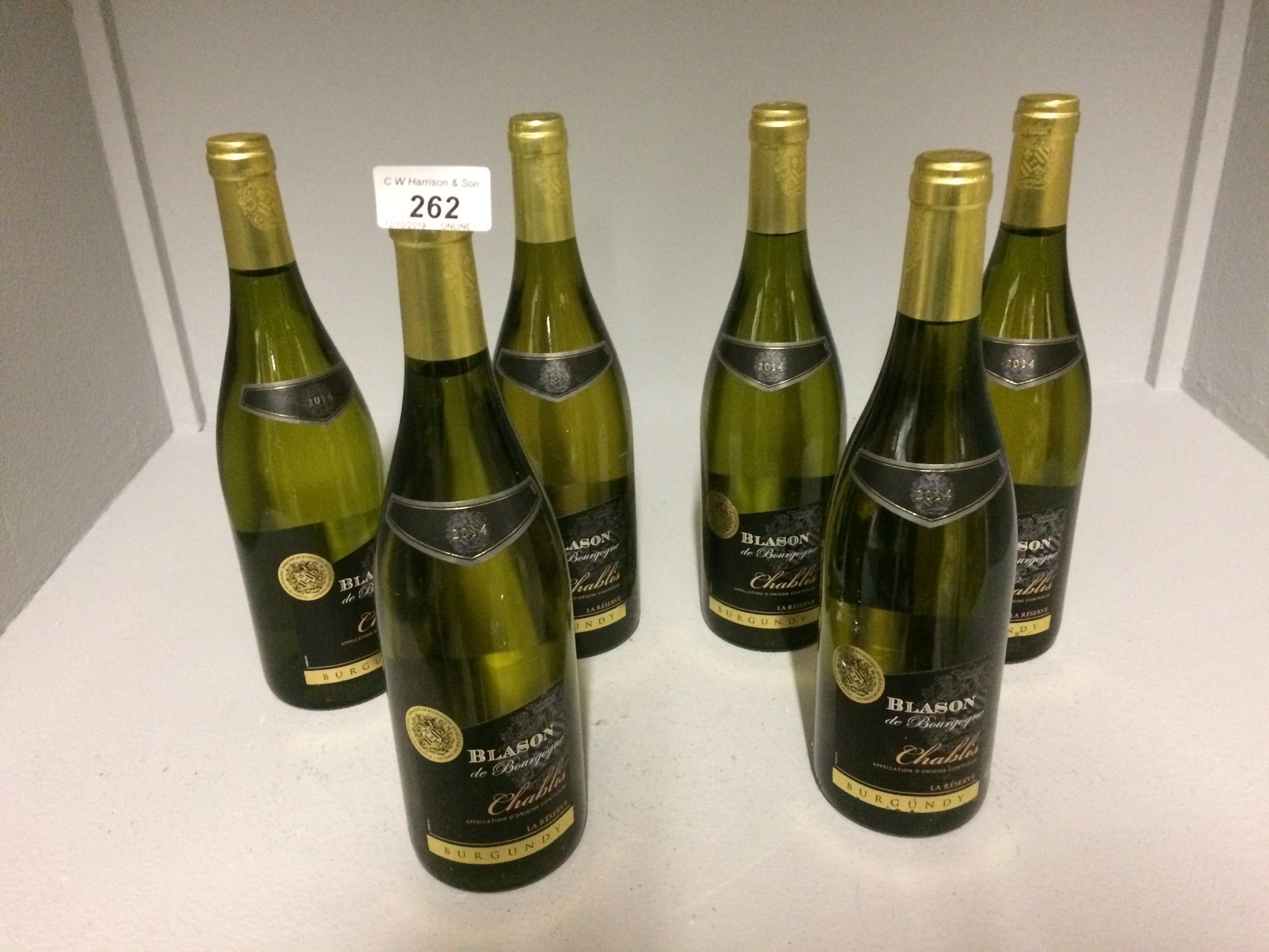 6 x 75cl bottles Blason De Bourgogne Cha