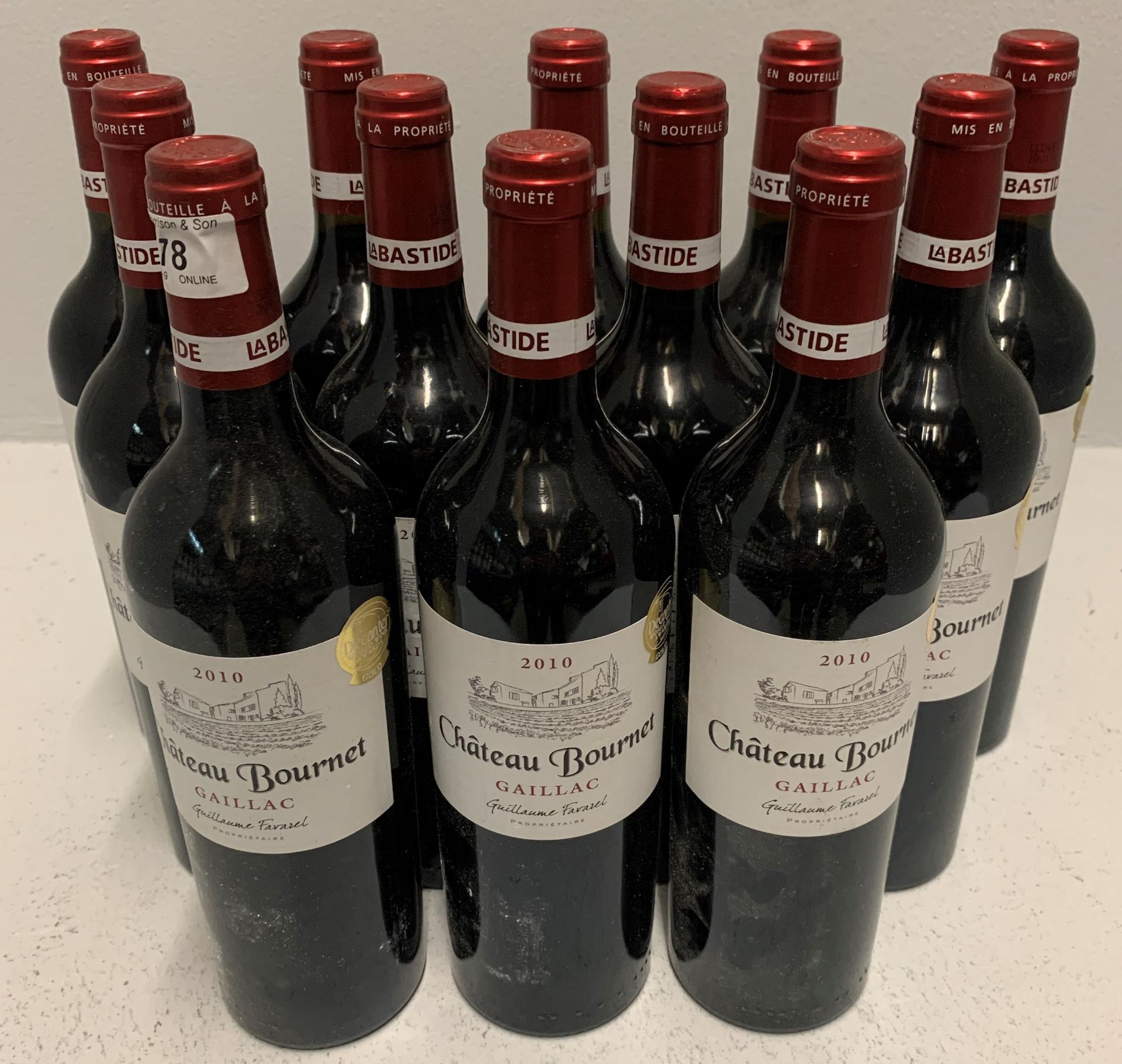 12 x 75cl bottles 2010 Guillaume Farazel