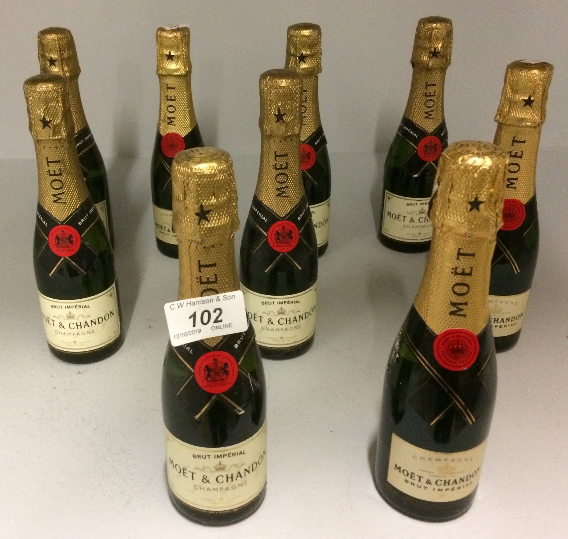 9 x 200ml bottles Moet and Chandon Imper - Image 2 of 2