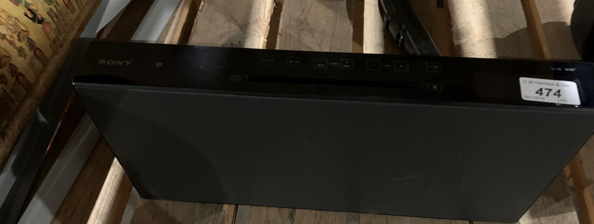A Sony CMT-X5CDB personal audio system - no lead