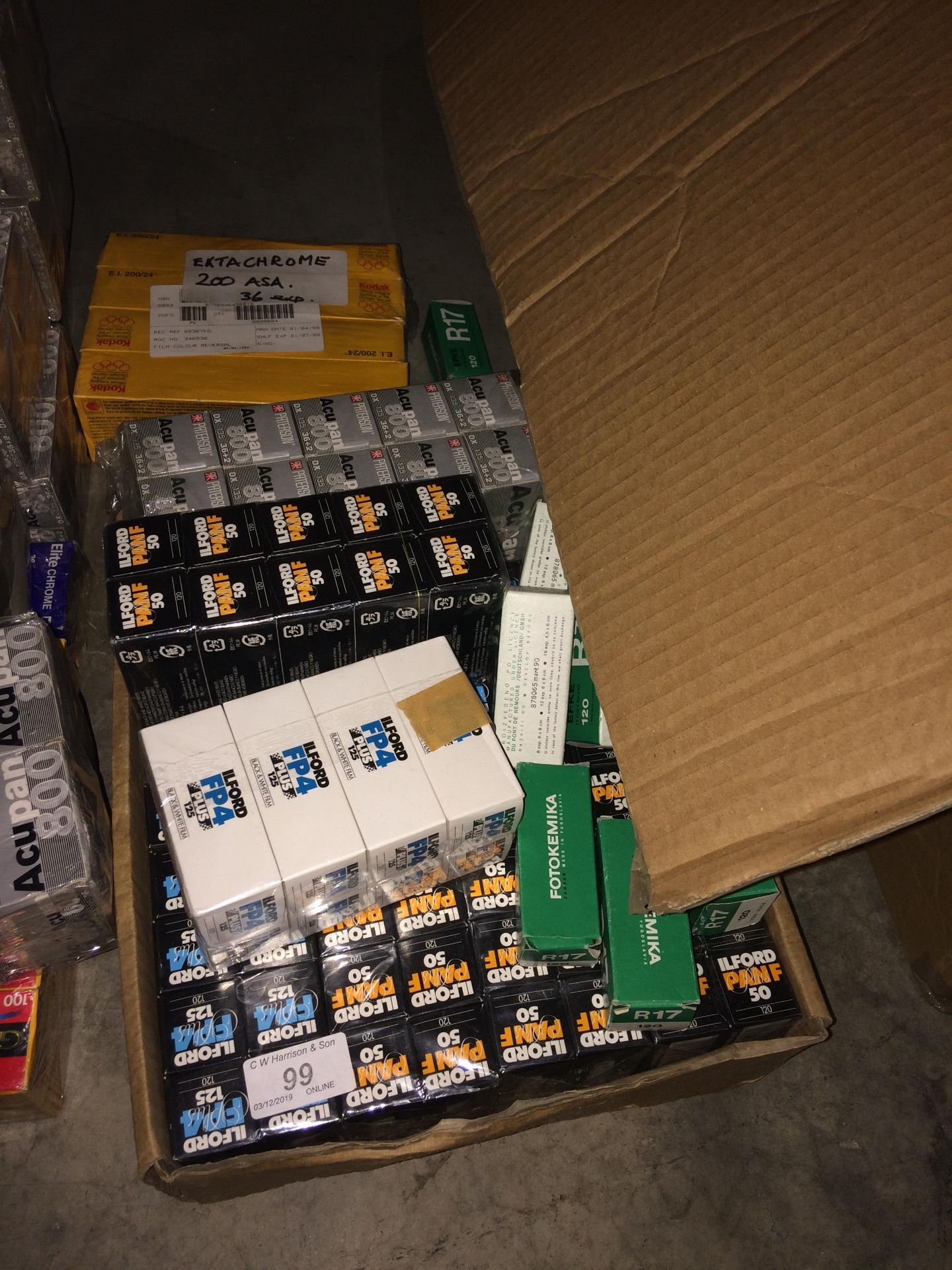 100 x assorted rolls of camera film by Kodak,