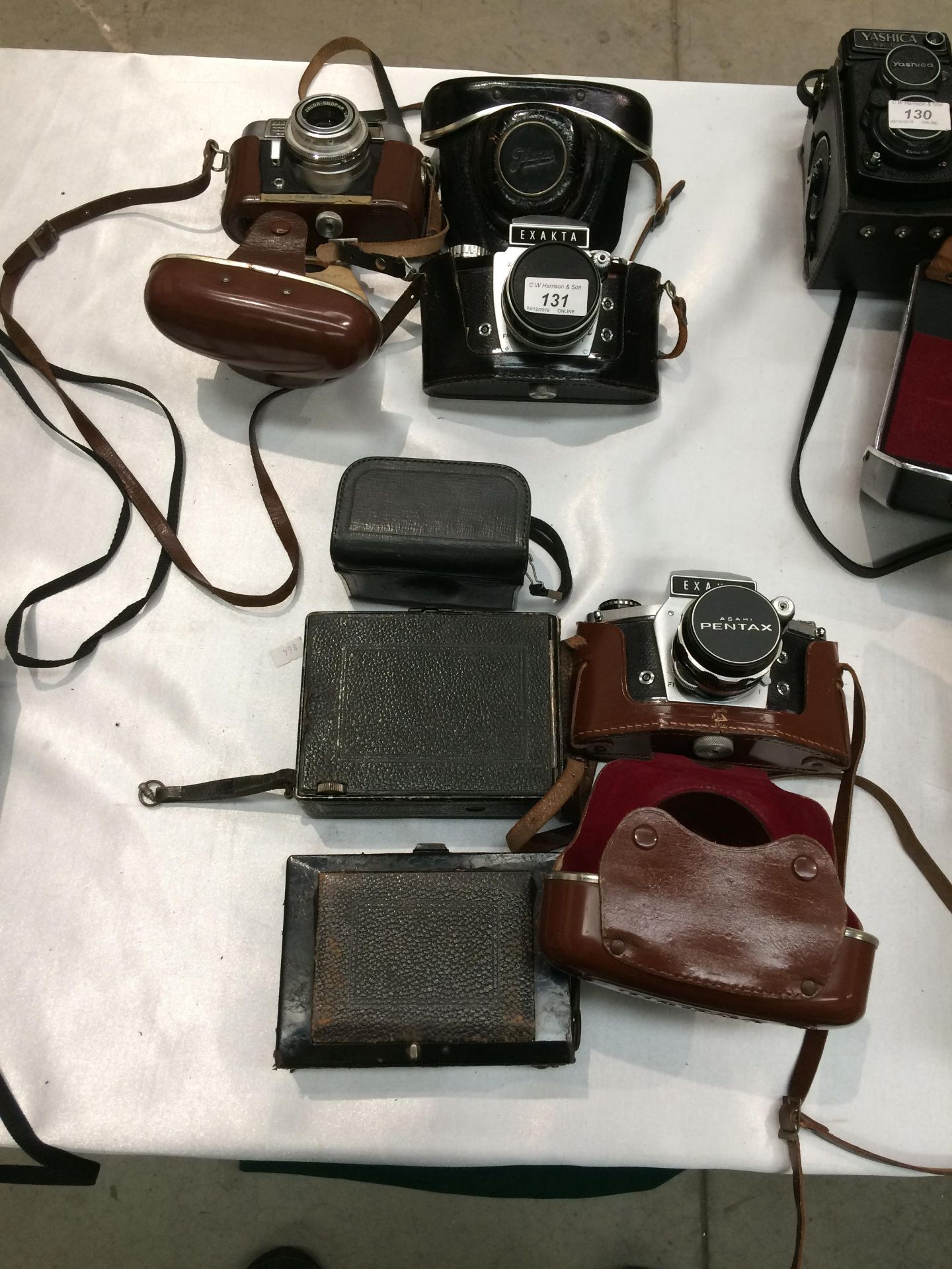 6 x vintage cameras - Exakta VX1000,