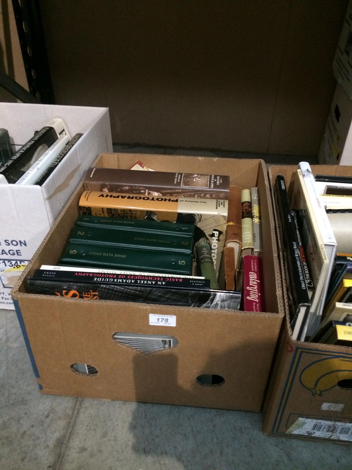 Box of assorted film and photography books - including Kodak Data Books,