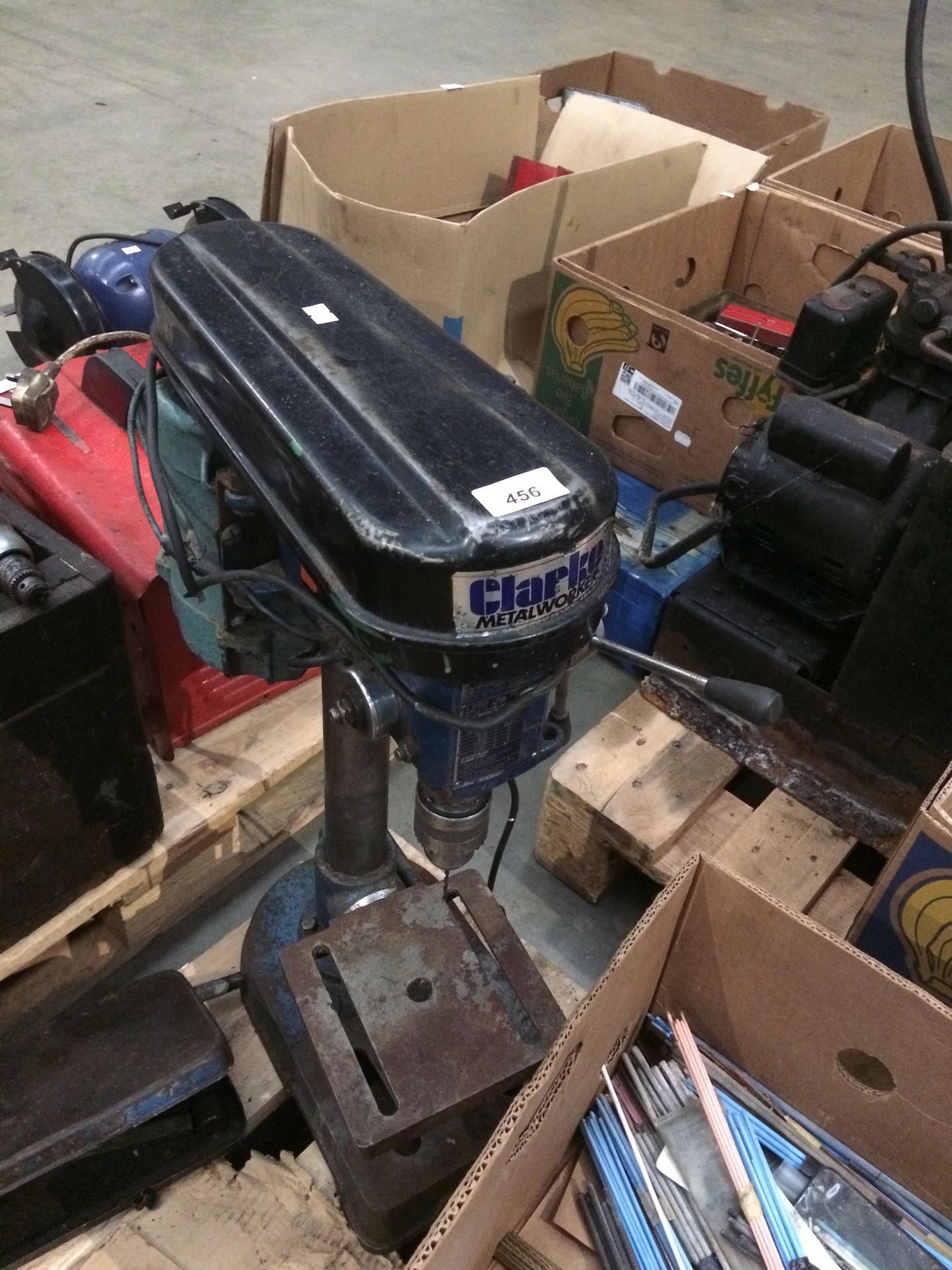 Clarke metalworker 240v bench mounting pillar drill (cable cut off - needs rewiring)