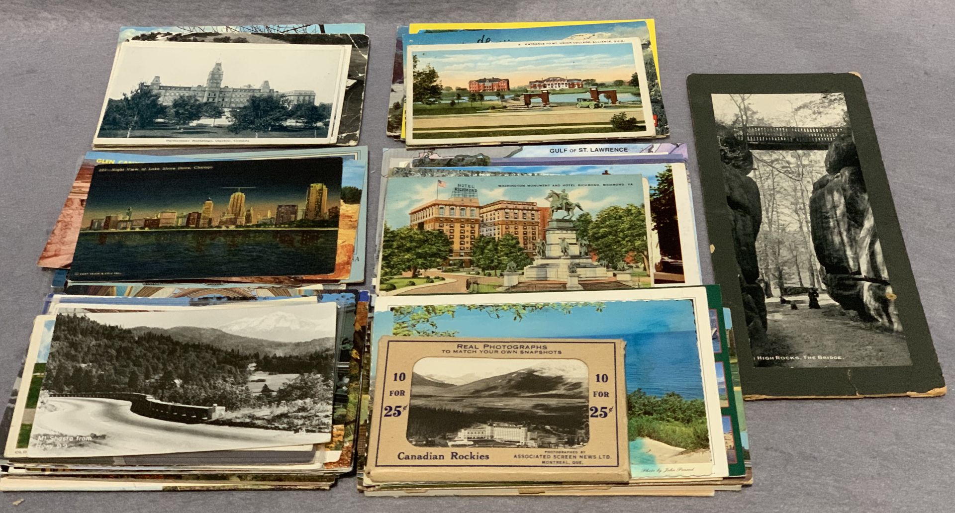 Eighty five postcards mainly topographical, North America and Canada including some Dam scenes,