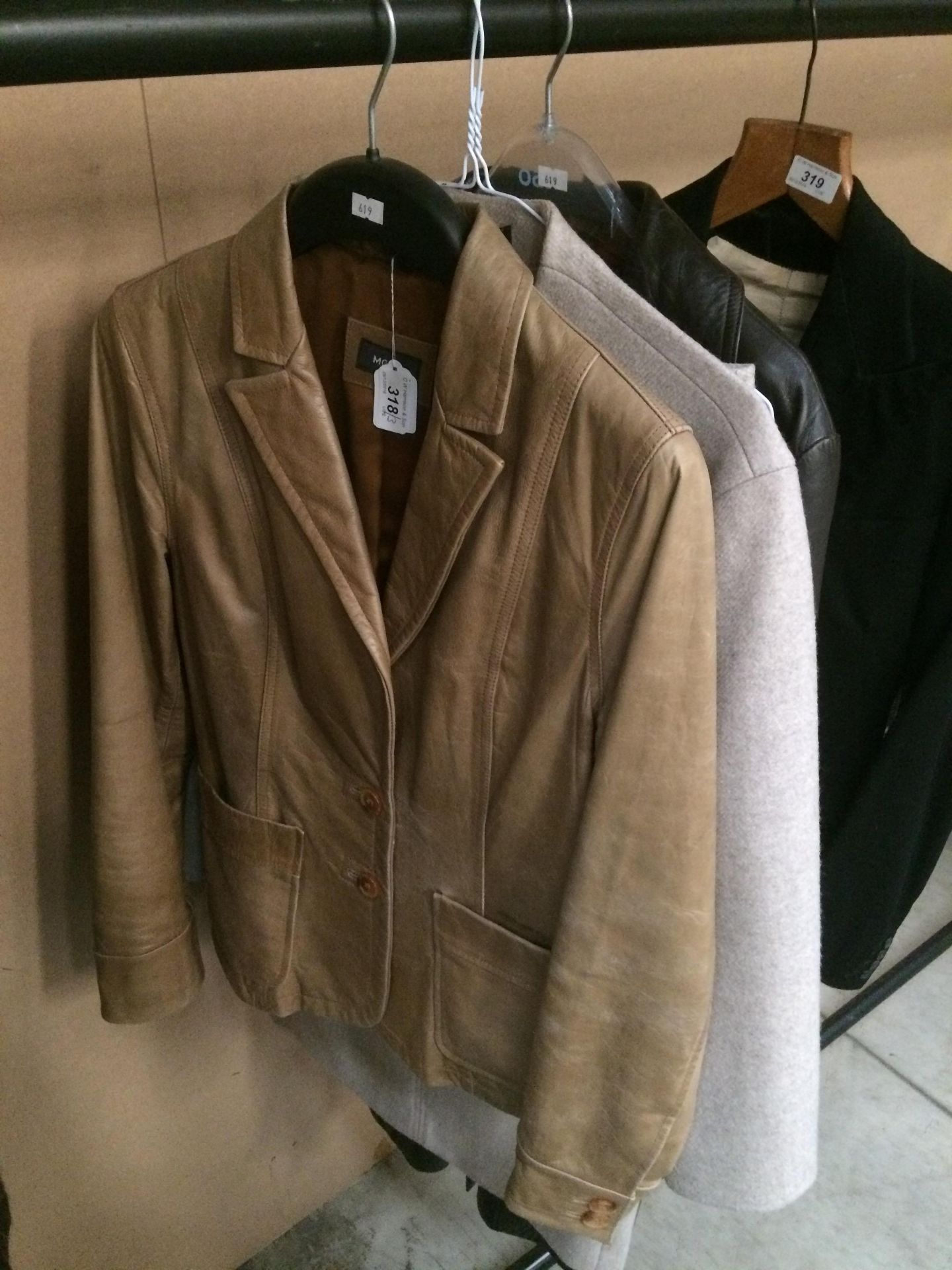 Ladies leather jacket by Mexx size 14,