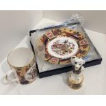 Three Royal Worcester Lord Nelson Anniversary Collection pieces (all with boxes) - plate 20cm