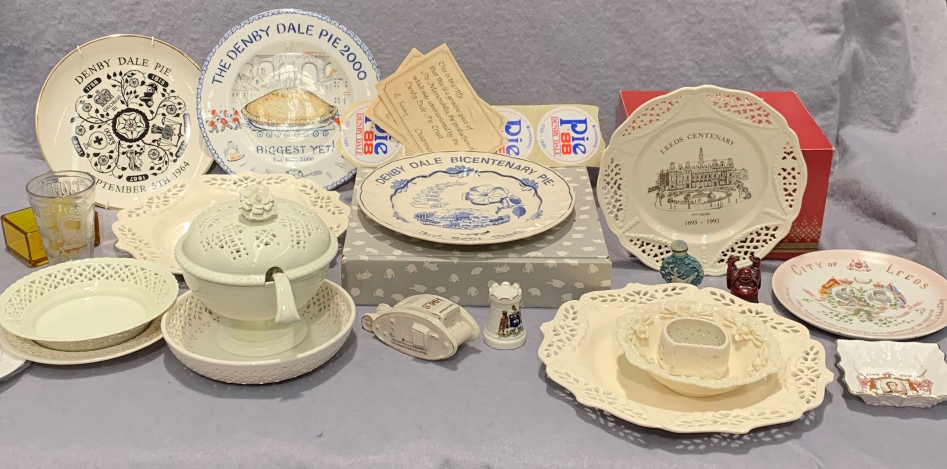 A collection of commemorative ware - Denby Dale Pie Plate 1964 and others, Leeds plates, - Image 2 of 2