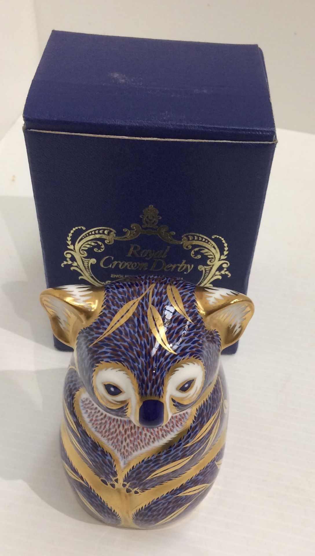 A Royal Crown Derby bone china Koala paperweight - 13cm high,