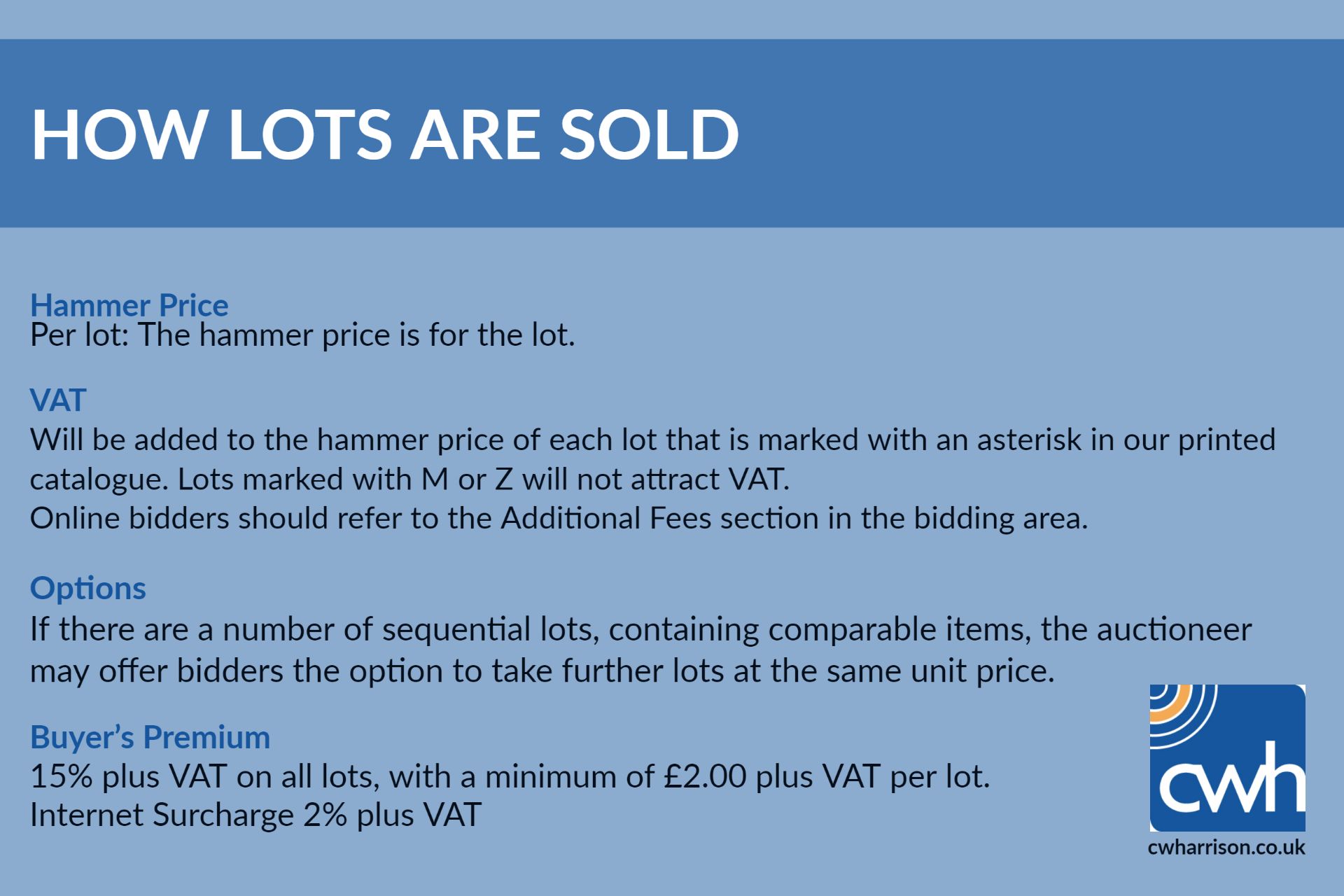 Saleroom Announcement