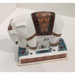 A Wedgwood bone china collection Noah's Ark Collection elephant - 13½cm