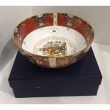 A Royal Worcester Queen Elizabeth II Golden Jubilee bone china bowl, 23cm diameter,