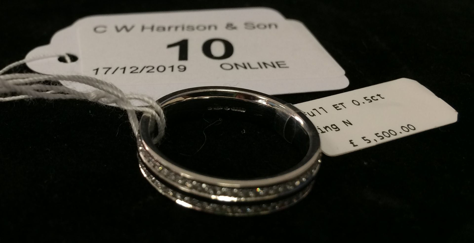 Eternity 0.5ct platinum? ring by Charles Green size N RRP £5,500. - Image 2 of 3