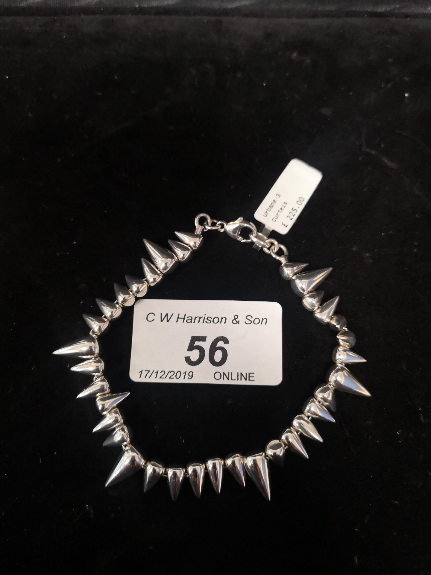 925 sterling silver cone bracelet RRP £225 (please note this lot is subject to vat)