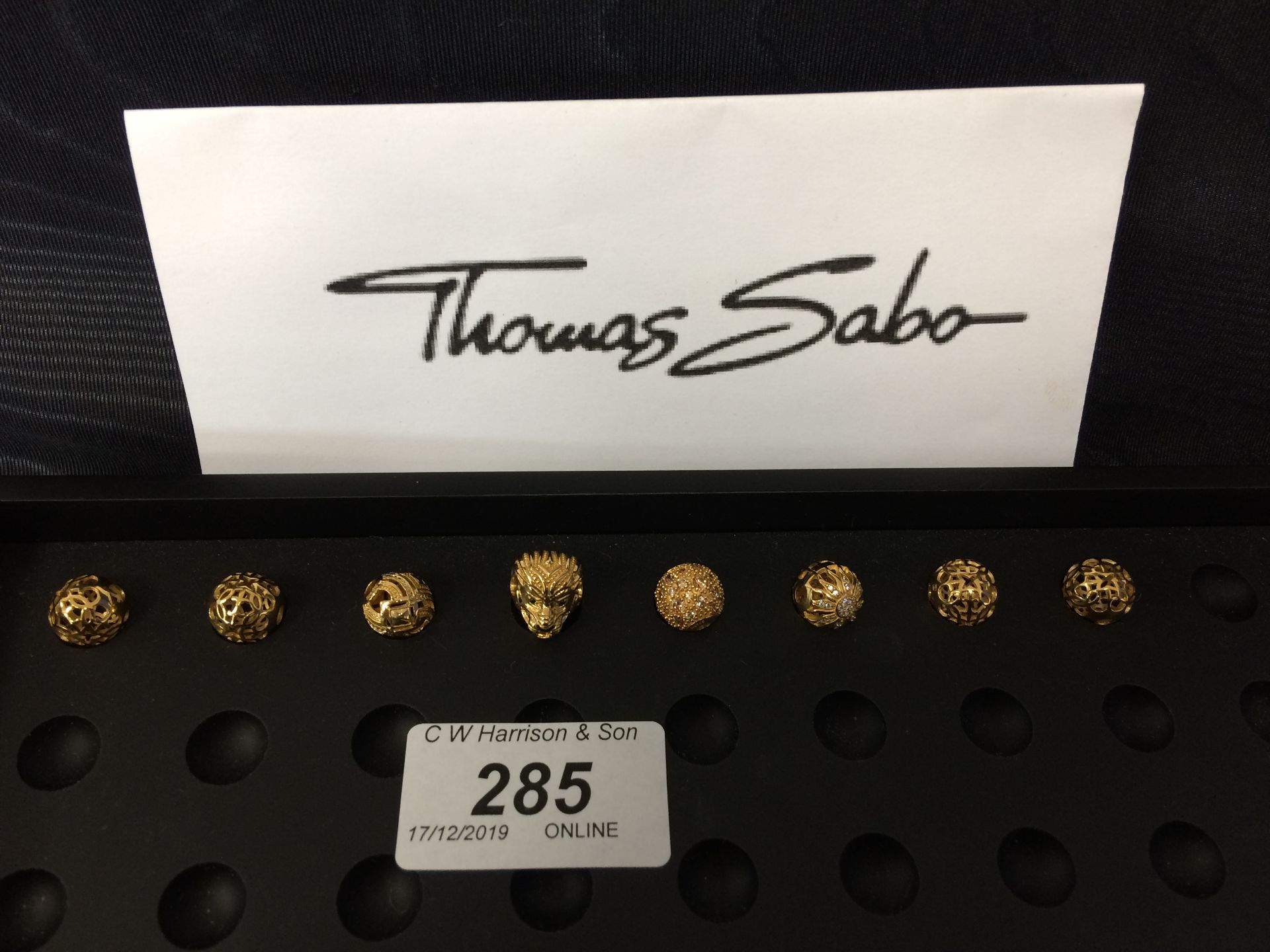 8 x assorted Thomas Sabo 925 beads (yellow) RRP £45-£95 each (please note this lot is subject to
