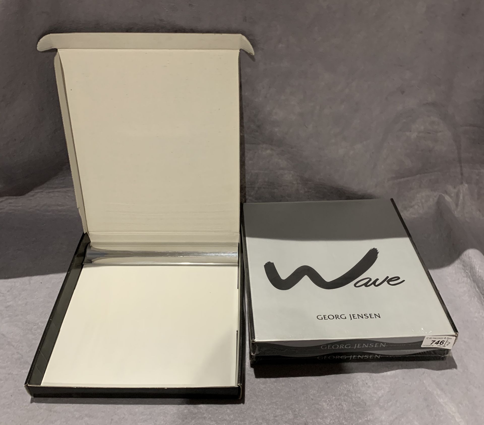 3 x Georg Jensen medium desk sets - boxed (please note this lot is subject to VAT)