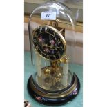 A German glass dome clock