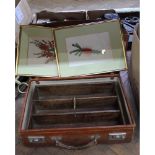 A Victorian mahogany cutlery tray,