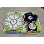 Royal Worcester and Meissen plates plus two other pieces of china