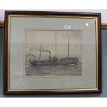 A framed photo print of vessel LT550 on pleasure cruise