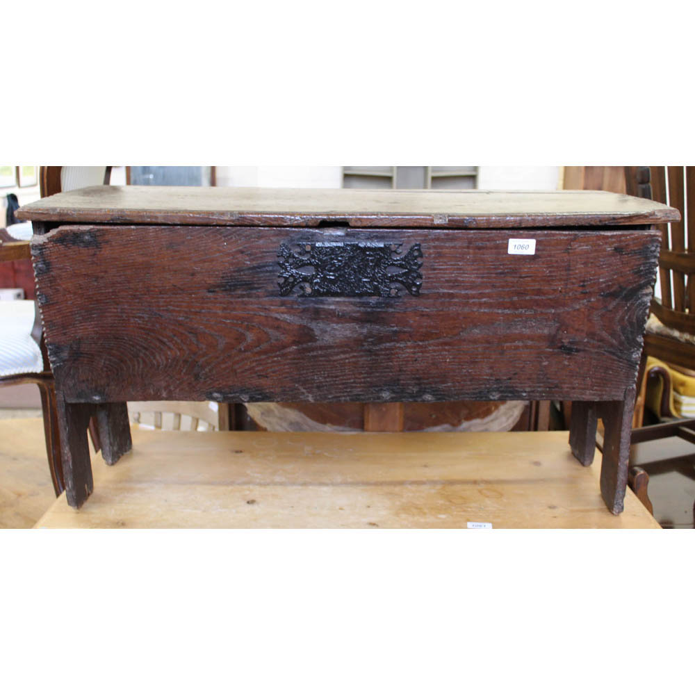 A late 17th Century oak coffer