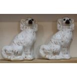 A pair of Victorian Staffordshire dogs