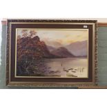 Two large oils on board, Water Lily Bay Derwentwater and Rydalmere,