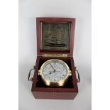 A cased Sewills Sealord Liverpool brass ships chronometer