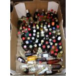 Approx one hundred and twenty two various spirit and liqueur miniatures