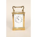 An English brass carriage clock