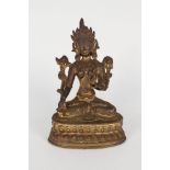 An Indian brass Deity,