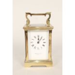 An English brass carriage clock by W.M.