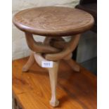 An unusual African stool with twisted base