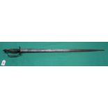 A British 1796 model Infantry Officers dress sword (no scabbard) (as found)