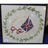 A WWI era needlework 'Keep the Flag Flying',