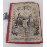 An unusual Punch Almanack for 1866 printed on silk