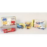 Boxed Corgi GS24 part constructor set, Dinky 956 fire engine, Corgi 47 Ford 500 tractor,