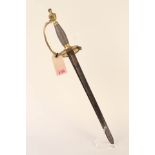 A British model 1796 Infantry Officers sword, fine gilding to hilt, shell guards etc,