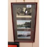 Six framed postcards of Beccles views