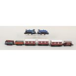Two Hornby 00 saddle tank locos plus rolling stock