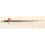 A British model 1855 Lancaster bayonet (no scabbard)