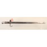 An Italian model 1870 sword bayonet (no scabbard)