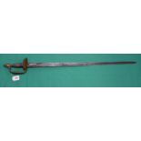 A British 1796 model Infantry Officers dress sword (no scabbard) (as found)