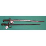 Two French bayonets (no scabbards)